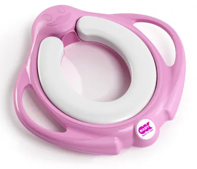 Produktbild von Okbaby Pinguo Soft Toilettensitz mit rutschfester, gepolsterter Sitzfläche, Rosa