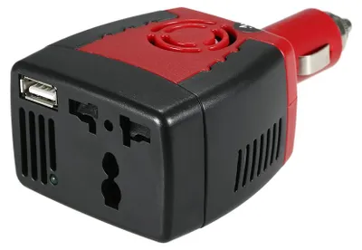Obrázek produktu pro 150W měnič napětí DC 12 V na AC 220 V, adaptér pro auto s automatickým nastavením napětí a připojením do zapalovače
