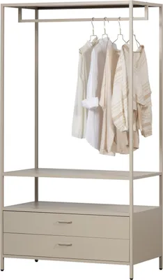 Produktbild von ferris offen kleiderschrank 100 cm metall sand