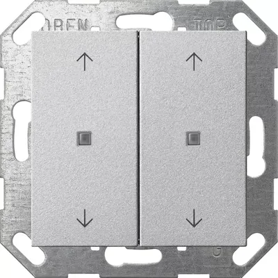 Produktbild von Gira Taster Wippe 2f Pfeile OneKNX System 55 F Alu 517426