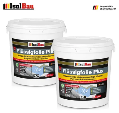 Flüssigfolie Plus Dichtfolie Abdichtung Innenbereich Außen 50 kg Profiware