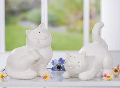 Produktbild von Gilde Figur Katze Sammy Höhe: 17.50 cm Breite: 17.00 cm Tiefe: 14.00cm  58900
