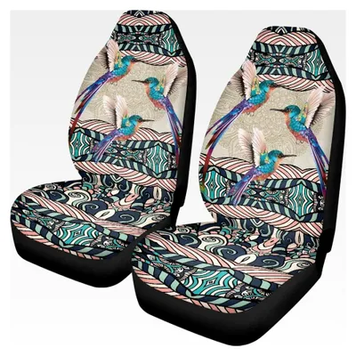 Produktbild von Boho Kolibri-Autositzbezüge, vorne, universell, komplettes Set, Autozubehör, langlebig, rutschfest