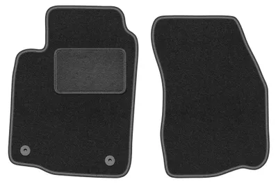 Produktbild von Velours-Fußmatten Vorne für Mitsubishi Colt V / CJO 1996-2003 (Schrägheck) – 2-tlg, Graphit, passgenau – Wielganizator LUX