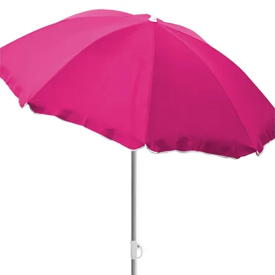 Produktbild von Sonnenschirm Strandschirm rund Ø1,80m Polyester knickbar UV Schutz