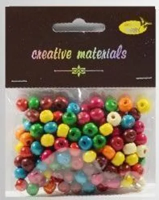 Produktbild von Koraliki drewniane kolorowe ok 26g ok150szt