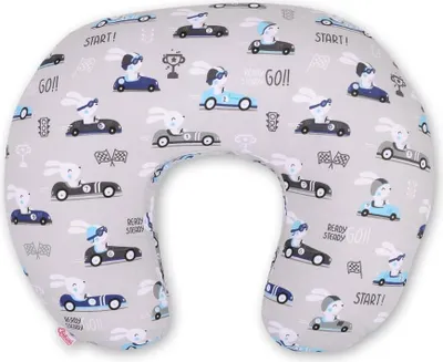 Obrázok produktu pre Vankúš na dojčenie, tehotenský vankúš, ergonomická podpora a pohodlie - sivý králik