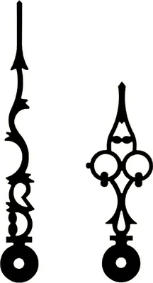 Produktbild von SELVA Zeigerpaar Funkuhren Antik schwarz Minutenzeiger-L:103mm