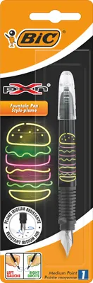 Image de X Pen Decor FP Burger bleu BIC Blister stylo plume 1pc