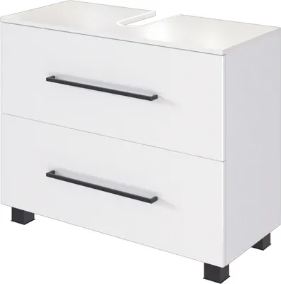 Produktbild von Waschbeckenschrank Dusan 70cm mit 1 Schublade und 1 Tür - weiß