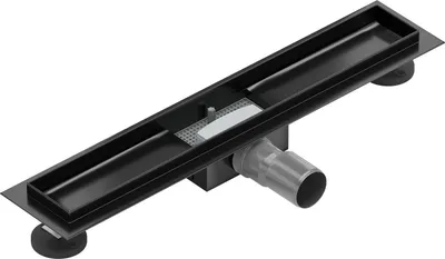 Image de Gouttière plate sans grille 60 cm noir (1715060)
