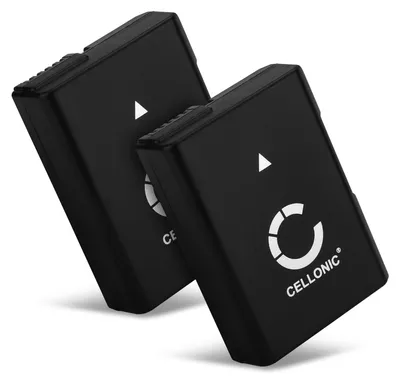 Image de CELLONIC 2x Batterie pour Appareil photo Compatible avec Nikon D3300, D3500, D5200, EN-EL14 - (1050mAh, 7.4V)