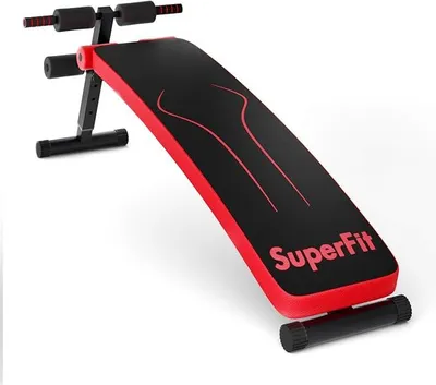 Imagen del producto de Banco plegable para abdominales, banco inclinado ajustable, banco de entrenamiento con capacidad de carga de hasta 200 kg, ideal para abdominales y elevaciones de piernas
