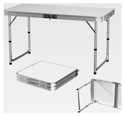 Produktbild von Klapptisch, 4 m, tragbar, höhenverstellbar, mit Tragegriff, für bis zu 150 kg – 120 x 60 x 70 cm