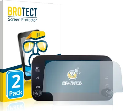 Produktbild von 2x Für Fiat Tipo 2016-2019 Uconnet 7" Schutzfolie BROTECT Displayschutz Display Schutz Folie Klar Transparent