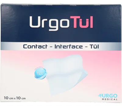 Produktbild von UrgoTül 10 x 10 cm lipidokolloid-Wundauflage, 10 St. Wundgaze