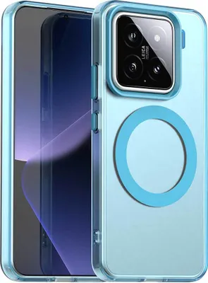 Produktbild von Magnetisch Hülle für Xiaomi 15, Schlank Durchscheinend Matt Stoßfest Handyhülle Blau