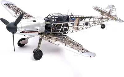 Flugzeugmodell Messerschmitt BF109G 1:16, Metall-Fotoätzteile, Bausatz