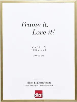 Produktbild von Effect A1 Brandschutzrahmen Alu Serie 2 gold 24x30 cm Museumsglas