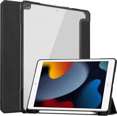 Productafbeelding van imoshion Trifold Hardcase Bookcase voor de Apple iPad 9 (2021) 10.2 inch / iPad 8 (2020) 10.2 inch / iPad 7 (2019) 10.2 inch - Zwart