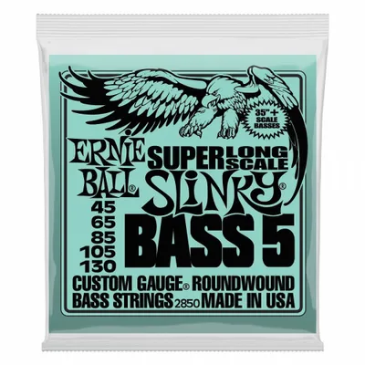 Zdjęcie produktu dla Ernie Ball P02850, Gitara, Stal, Bas, 5 szt., 1270 mm