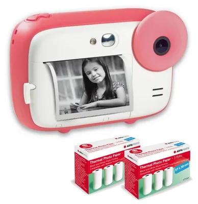 Obrázok produktu pre AGFA Photo Realikids – okamžitý fotoaparát + 6 roliek termopapiera, ATP3WH