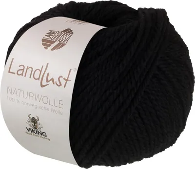 Produktbild von Lana Grossa - Landlust Naturwolle 0011 schwarz