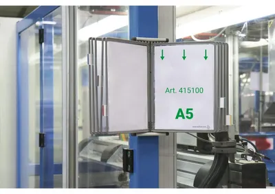 Produktbild von tarifold Sichttafelsystem 415100 DIN A5 grau mit 10 St. Sichttafeln, 1 St.