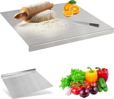 Produktbild von Edelstahl Schneidebrett - Hygienisch und Langlebig - 1 Stück - 40 x 30 cm