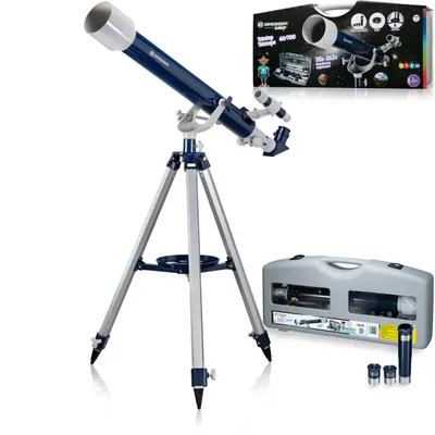Produktbild von Linsenteleskop 60/700 blau/grau