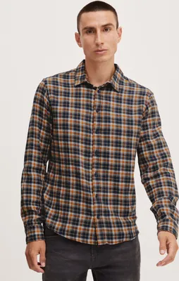 Produktbild von Blend 20714322 Shirt Herren Freizeithemd Hemd Club-Kragen Slim Fit schmaler Schnitt hochwertige Baumwoll-Qualität