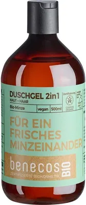 Produktbild von BENECOS 2-in-1 Körper- und Haarwaschgel mit Bio-Minze 500 ml