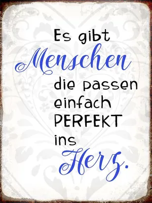 Produktbild von vianmo Holzschild 40x30 cm gibt Menschen passen ins Herz