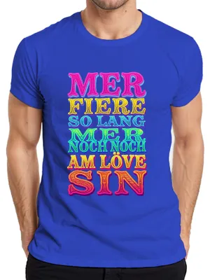 Immagine prodotto di Carnevale di Colonia - Carnevale - Festeggiamo a lungo - Festa - Regalo - Maglietta da uomo, blu, XL