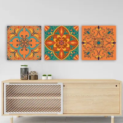 Produktbild von Wallity, P533542391- RMY1299, Bunt, Leinwandbilder, 90 x 30 cm, 100% Leinwand