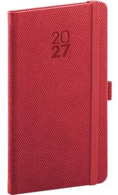 Produktbild von NOTIQUE Taschenkalender Diamante 2027, rot, 9 x 15,5 cm