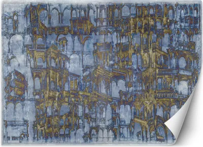 Produktbild von Vlies fototapete Gebäude Architektur abstrakt 150x105 cm Feeby Blau inkl. Kleber einfache Montage
