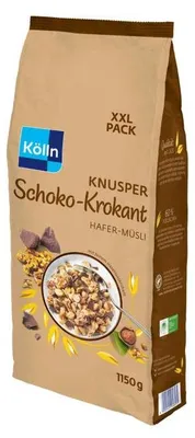 Produktbild von Kölln Hafer-Müsli Knusper Schoko-Krokant 1,15kg