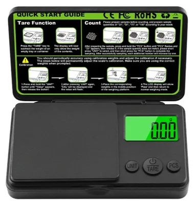Obrázok produktu pre INF Digitálna šperková váha ABS 10.6cmx6.3cmx2cm presná prenosná 50gx0.01g