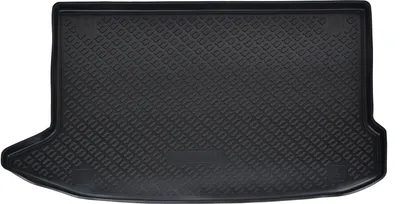 Image de Tapis De Coffre en Caoutchouc TPE Pour Hyundai Kona 2017-2023, Bord Haut, Noir, Antidérapant, Toutes Saisons