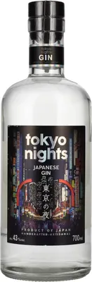 Produktbild von Tokyo Nights Japanese Gin 43% Vol. 0,7l