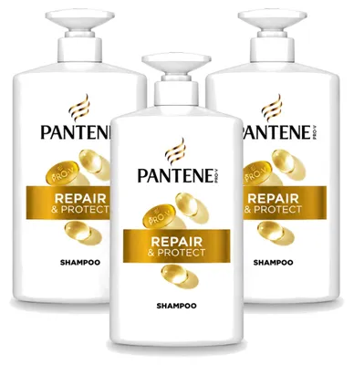 Obrázek produktu pro 3 x Šampon Pantene Pro-V Repair & Protect - 1000 ml - Výhodná sada - 3 kusy