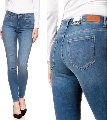 Immagine prodotto di WRANGLER, Jeans da donna, Skinny fit, SKINNY, W24 L32, Blau, Jeans, baggyjeans, buggy