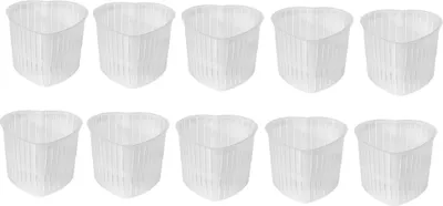 Produktbild von 10 x Käseform - Herzform, Käse Form, Kaseform, Kase Form, Käse Formen, Käseformen