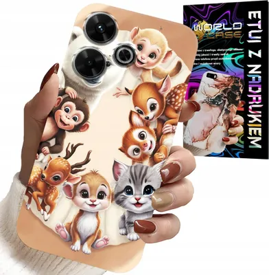 Zdjęcie produktu dla Etui Do Xiaomi Redmi 13 4G - Plecki Dla Dzieci W Zwierzęta Leśne Case
