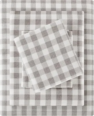 Immagine prodotto di Sleep Philosophy True North: lenzuola di flanella 100% cotone, taglia matrimoniale, set di lenzuola in flanella confortevole, spazzolate per una maggiore morbidezza