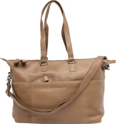 Produktbild von New Looxs Radtasche Verla Leather Cognac 15 Zoll - elegante Fahrrad-Aktentasc...