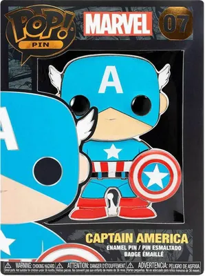 Obrázek produktu pro Funko Pop! Pin 07 Ansteck-Pin Marvel Captain America 10cm