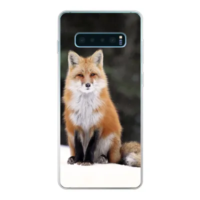 Produktbild von MuchoWow® Handyhülle Schutzhülle Hülle für Samsung Galaxy S10 Lite Fuchs - Schnee - Rot Silikon Softcase Handy Hülle - Schutz