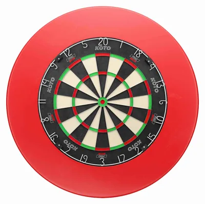 Produktbild von Dartscheibe aus Sisal, rot - Durchmesser ca. 70 cm - Professionelle Turnierausführung